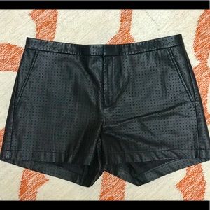 Banana Republic faux leather shorts